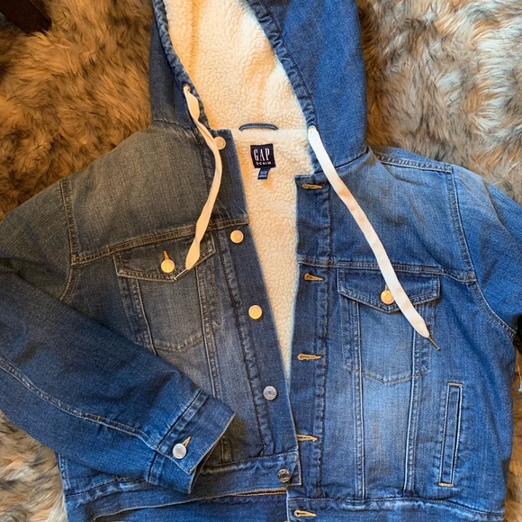 gap sherpa lined denim jacket